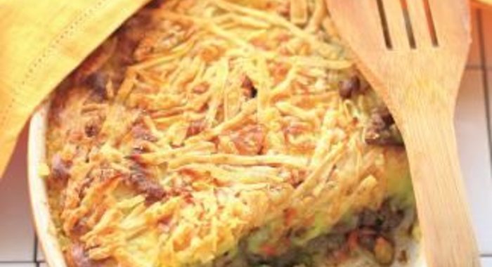 Картофельная запеканка с бараниной