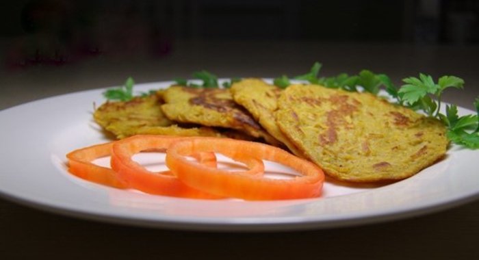 Постные оладьи из тыквы