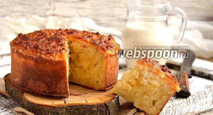 Ананасовый пирог с кокосовой шапочкой