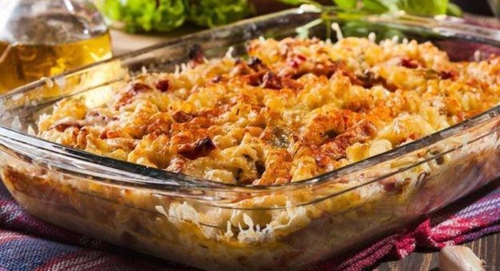 Запеканка с фаршем и макаронами
