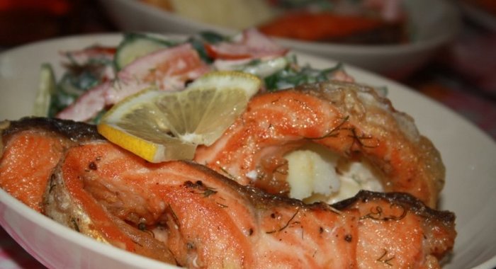 Форель Нежная с лимонным маринадом