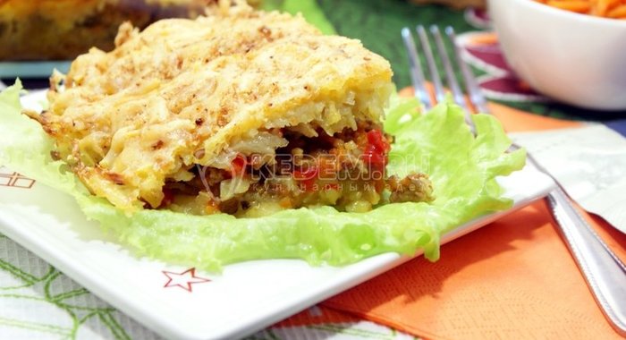 Мясная запеканка