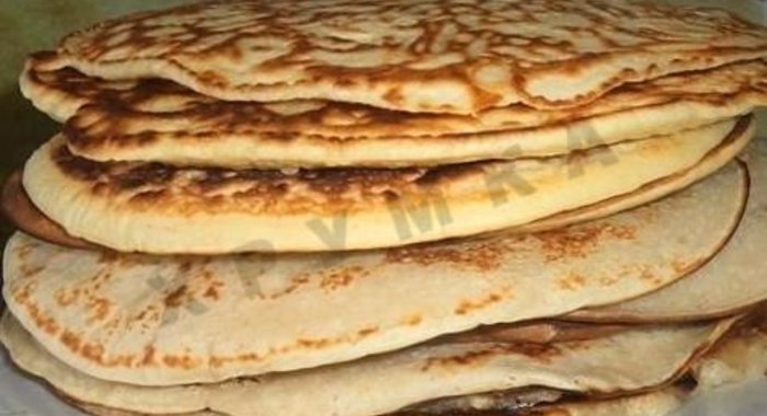 Блины на молоке толстые