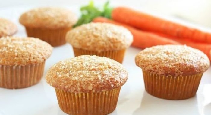Морковные кексы с имбирем и корицей