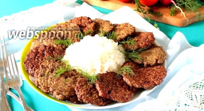 Печёночные котлеты с манкой