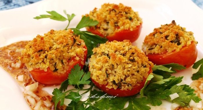 Помидоры из духовки под хлебной корочкой