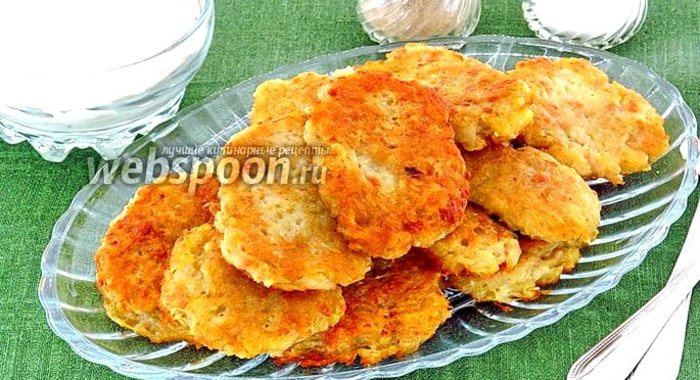 Картофельные оладьи с фаршем