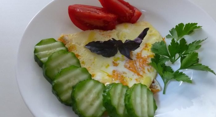 Морковный омлет