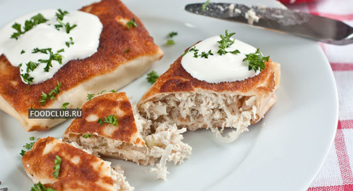 Блинчики с курицей