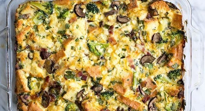 Омлет-запеканка с любимой начинкой