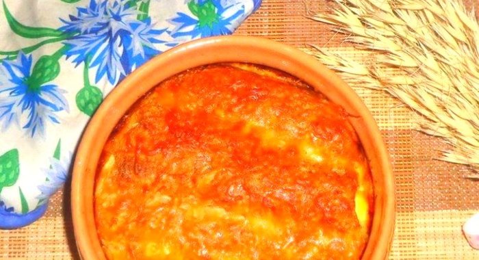 Блины запеченные с печенью