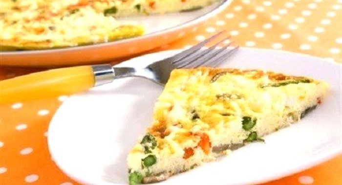 Омлет с творогом и зеленью