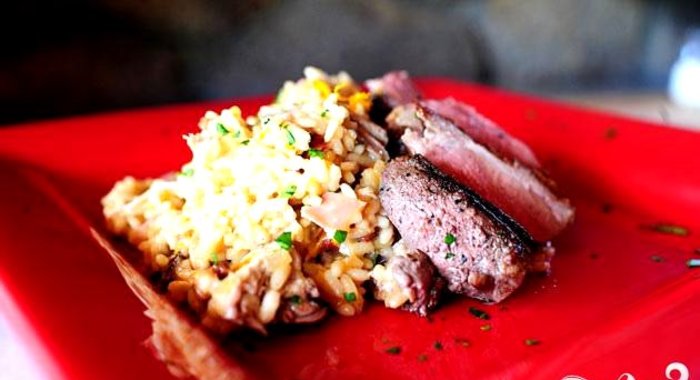 Ризотто с уткой и ветчиной