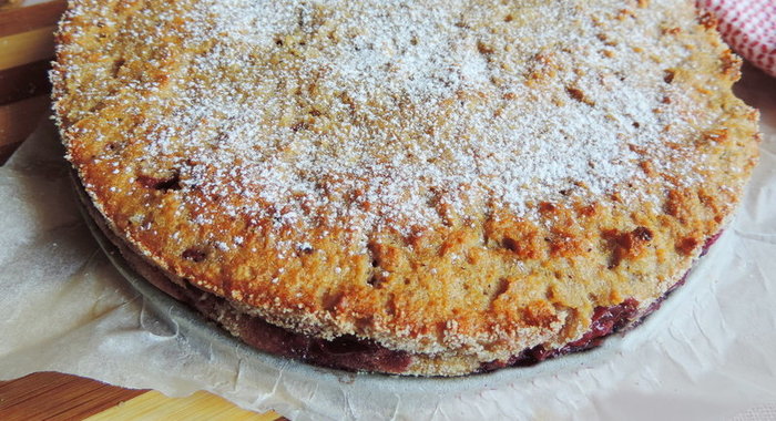 Запеканка манная с вишней