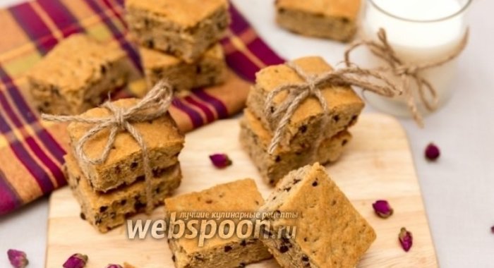 Нарезной арахисовый пирог с орехами и шоколадом