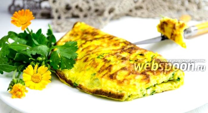 Омлет с творогом