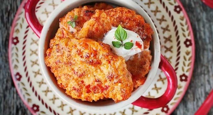 Куриные блинчики с паприкой
