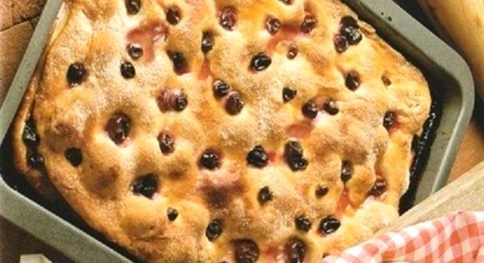 Итальянский пирог с начинкой из винограда