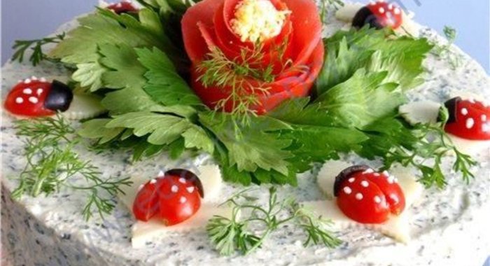 Хлебный торт на день рождения