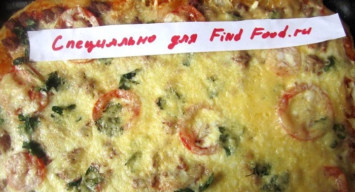 пицца с фаршем и домашним майонезом