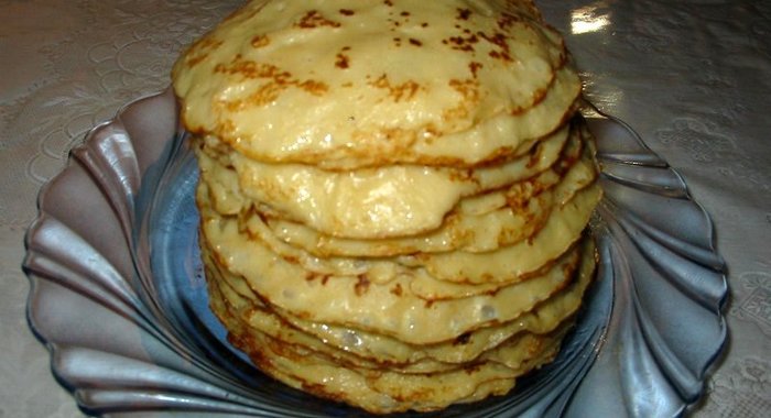 Блины с яблоками