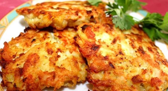 Куриные оладьи