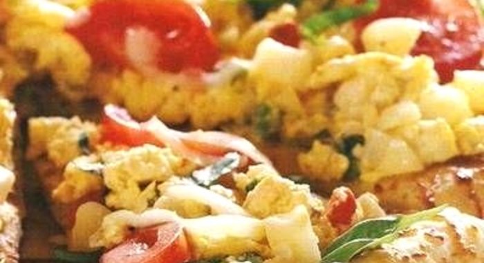 Пицца с картошкой и курицей