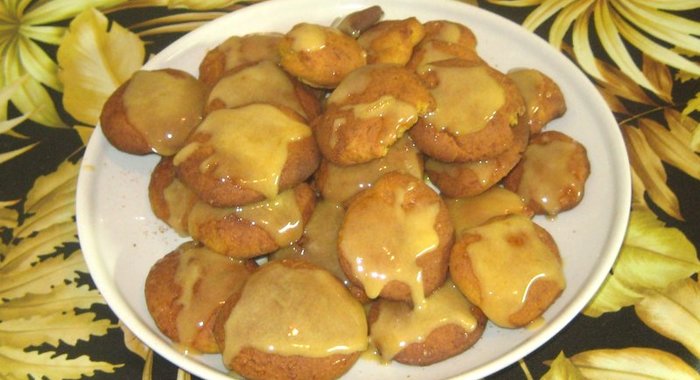 Тыквенное песочное печенье