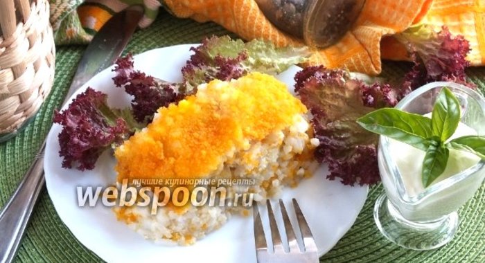 Рисовый пирог с треской