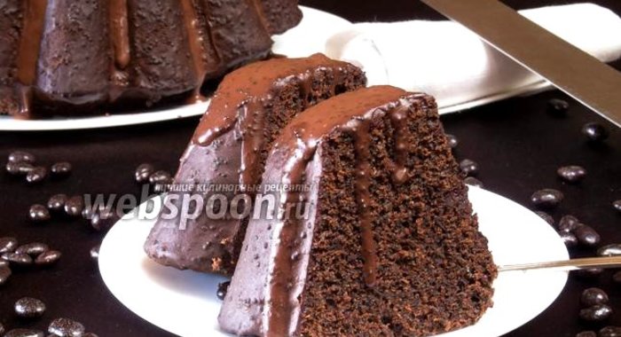 Рождественский шоколадный кекс с маком