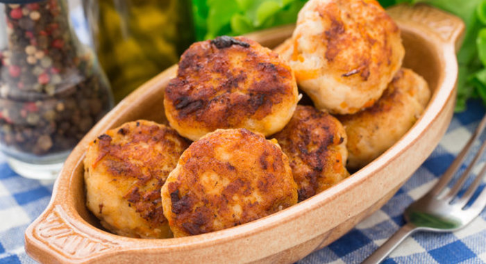 Рыбные котлеты с кальмаром