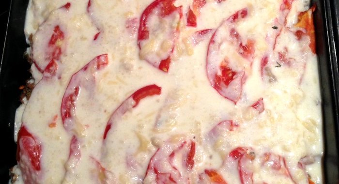 Запеканка с баклажанами и фаршем