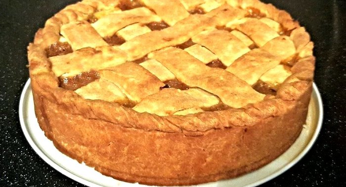 Яблочно-ананасовый пирог