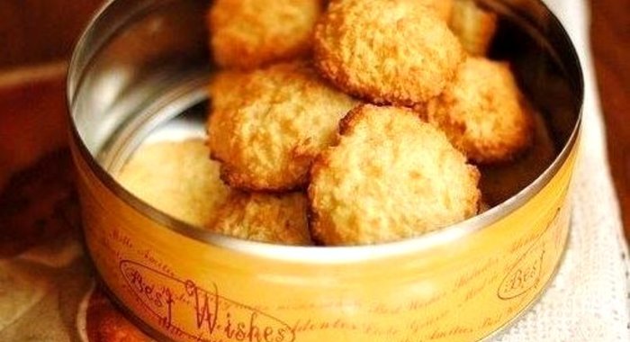 Быстрое кокосовое печенье без муки