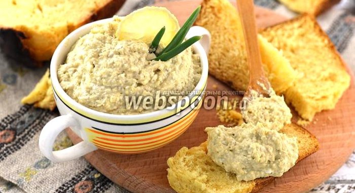 Бутербродная намазка из сардин, яиц и плавленного сырка