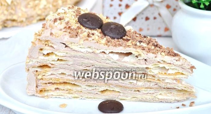 «Наполеон» с шоколадным кремом