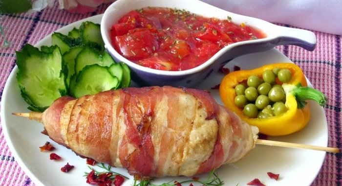 Котлеты на шпажке Веретено