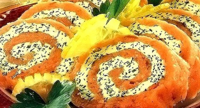 Рулет из лосося