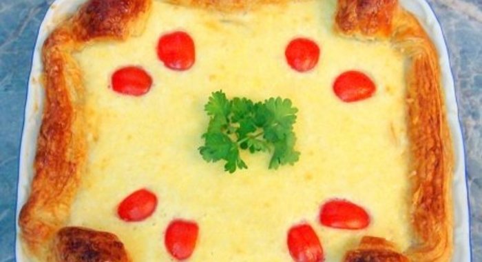 Яблочно-луковый пирог