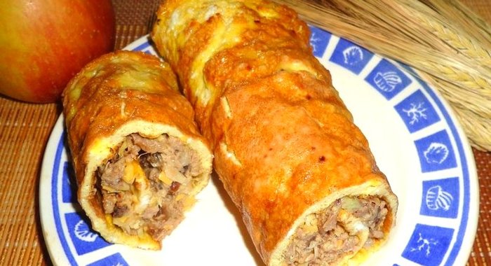 Рулет с нутом и уткой