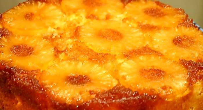 Ананасовый пирог в мультиварке