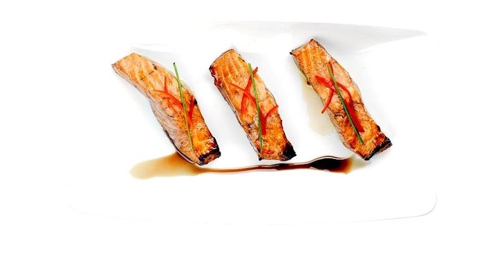 Филе лосося в маринаде с наршарабом