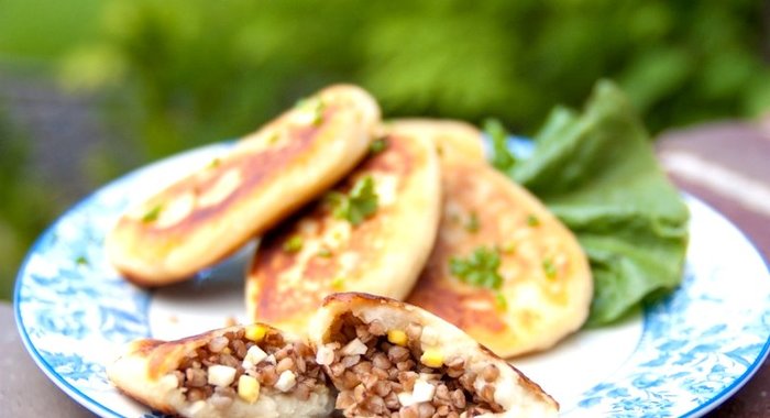 Фаршированные картофельные оладьи