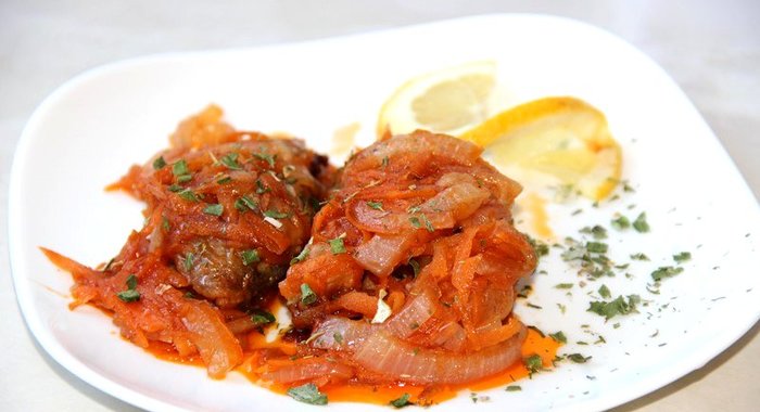 Минтай под маринадом