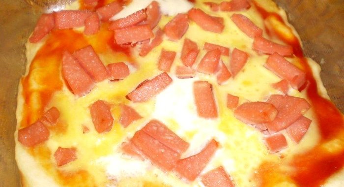 Яичная пицца