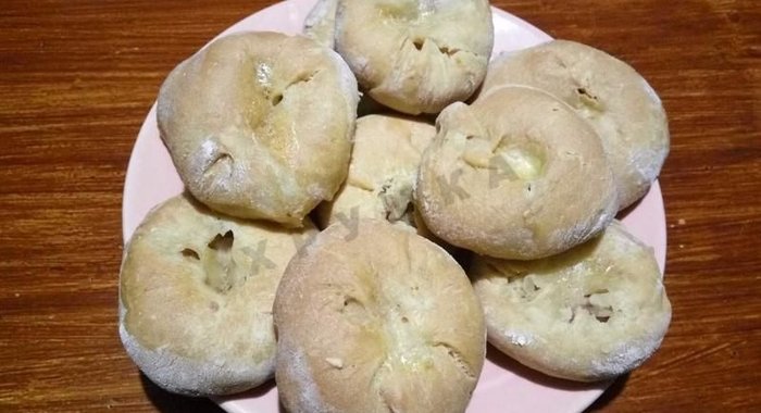 Мини пирожки без дрожжей кныши