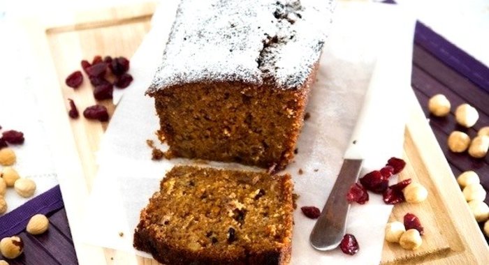 Морковный кекс с орехами