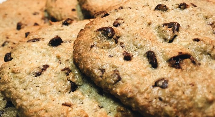 Овсяное печенье с кусочками шоколада