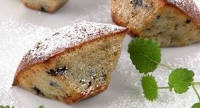 Кекс с черникой и корицей