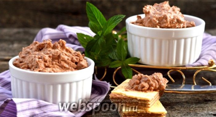 Вафельный крем с шоколадной пастой